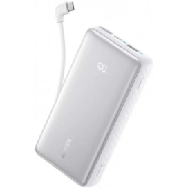 Anker Baterie Externa ANKER Zolo, 10000mAh, 22.5W, QC + PD, 1 x USB-A - 2 x USB-C, White - IT-Fashion.ro