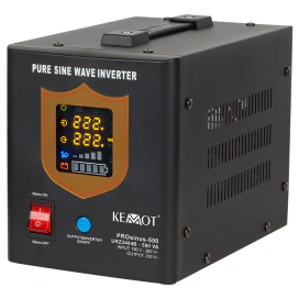 KEMOT UPS Kemot URZ3404B cu sinus pur 500VA/300W pentru centrala termica, 12V, 2x Schuko - IT-Fashion.ro