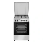 HEINNER Aragaz HEINNER HFSC-S60LITGSL, 4 arzatoare, Gaz, Dispozitiv de siguranta, 60 cm, Silver - IT-Fashion.ro