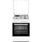 HEINNER Aragaz mixt HEINNER HFSC-S60E1HSWH, 1 zonă electrică, 3 arzătoare gaz, 62L, Alb - IT-Fashion.ro