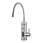 ALBATROS Robinet electric ALBATROS AQUAFLEX, 3000W, display LCD, IPX4, rotatie 360º, protectie impotriva supraincalzirii, inox - IT-Fashion.ro