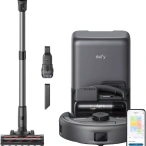 eufy Aspirator robot EUFY 3-in-1 T2070G10, Rezervor apa 3l, 8.000 Pa, Negru - IT-Fashion.ro