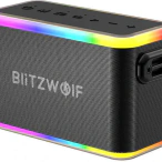 BLITZWOLF Boxa portabila Bluetooth BlitzWolf BW-WA6, 80W, efecte luminoase RGB - IT-Fashion.ro