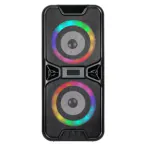 V-TAC Boxa portabilă V-TAC SKU-6663 Black cu Bluetooth și lumini LED - IT-Fashion.ro