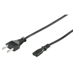 GOOBAY Cablu de alimentare GOOBAY CABLE-704-1.5-GBAY, Euro tata > 2 pini mama, 1.5m, Negru - IT-Fashion.ro