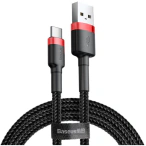 Baseus Cablu de date si incarcare BASEUS Cafule CATKLF-C91, USB - USB-C, 100W, 2m, Negru - IT-Fashion.ro