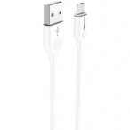 BLUE POWER Cablu de date si incarcare BLUE Power 314533, USB-A - microUSB, 18W, 2m, Alb - IT-Fashion.ro