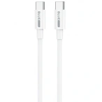 BLUE POWER Cablu de date si incarcare BLUE POWER BBX44, USB-C - USB-C, 100W, 1m, Alb - IT-Fashion.ro