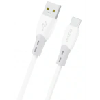 Dudao Cablu de date si incarcare DUDAO L25ST, USB-A - USB-C, 100W, 1m, Alb - IT-Fashion.ro