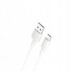 XO Cablu de date si incarcare XO NB-P156, USB-A - USB-C, 60W, 1m, Alb - IT-Fashion.ro