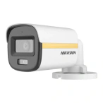 HIKVISION Camera de supraveghere HIKVISION Mini Bullet 2MP, DS-2CE10DF3T-LFS(2.8MM), ColorVu, Smart Hybrid Light, , 130dB True WDR, iluminare 20m, IP67, White/Black - IT-Fashion.ro