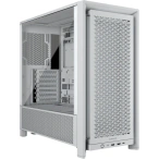CORSAIR Carcasa CORSAIR 4000D FRAME, Mid-Tower, E-ATX/ATX/Micro-ATX/Mini-ITX, Tempered Glass, 2x 120mm AirGuide Fans, White - IT-Fashion.ro