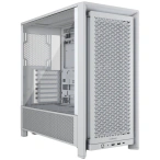 CORSAIR Carcasă CORSAIR 4000D RS TG, Mid Tower, E-ATX, Tempered Glass, White - IT-Fashion.ro