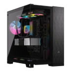 CORSAIR Carcasă CORSAIR 6500X, Mid-Tower, E-ATX, Dual-Chamber, Black/Obsidian Aluminum - IT-Fashion.ro
