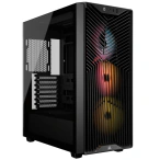 CORSAIR Carcasă PC CORSAIR 3200D RS ARGB, Mid Tower, ATX, Tempered Glass, Black - IT-Fashion.ro