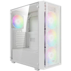 Gamdias Carcasa PC GAMDIAS Aura GC2 Elite, Middle Tower, Fara sursa, ARGB, White - IT-Fashion.ro
