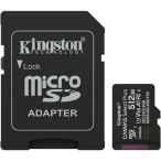 KINGSTON Card de memorie KINGSTON microSDXC Canvas Select Plus SDCS3/512GB, 512GB, Clasa 10 + Adaptor SD - IT-Fashion.ro