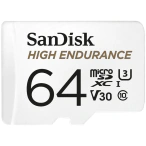 SANDISK Card de memorie SANDISK micro SD, High Endurance Video, 64 GB, Class 10, V30, White - IT-Fashion.ro