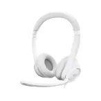 Logitech Casti cu fir LOGITECH H390 981-001286, USB, Off-White - IT-Fashion.ro