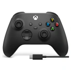 Microsoft Controller Wireless MICROSOFT Xbox Series X/S, Carbon Black + Cablu USB-C (EP2-31141) - IT-Fashion.ro