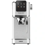 Samus Espressor cafea, Samus Piccolo 20 K, cafea macinata + capsule, 20 bar, 1350 W, capacitate 1.2 litri, 5 bauturi presetate, afisaj digital tactil, argintiu - IT-Fashion.ro