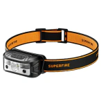 Superfire Lanterna de cap SUPERFIRE HL05-K, 120 lm, 100 m, Autonomie ~4h, 500 mAh, IP44, USB-C, negru - IT-Fashion.ro
