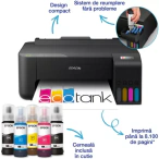 Imprimantă inkjet color Epson EcoTank L1270 C11CJ71407, CISS, A4, Wi-Fi, Negru