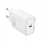 HOCO Incarcator retea HOCO N62, 30W, 1 x USB-C, White - IT-Fashion.ro