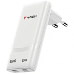 VERBATIM Încărcător VERBATIM Fold N Go GaN 65W, White - IT-Fashion.ro