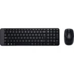 Logitech Kit tastatura + mouse LOGITECH MK220, Wireless, Black - IT-Fashion.ro