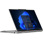 Lenovo Laptop Lenovo 14inch ThinkPad X1 2-in-1 Gen 10 Aura Edition 21NU002LRI, 2.8K OLED 120Hz VRR Touch, Procesor Intel® Core™ Ultra 7 258V (12M Cache, up to 4.80 GHz), 32GB LPDDR5X, 1TB SSD, Intel Arc 140V, 5G, Win 11 Pro, Grey - IT-Fashion.ro