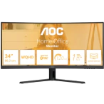 AOC Monitor Curbat LED AOC CU34B3E, 34" UWQHD, 120 Hz, 1 ms, Black - IT-Fashion.ro