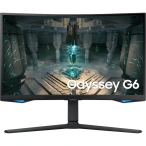SAMSUNG Monitor Gaming LED Curbat SAMSUNG Odyssey G6 LS27BG650EUXEN, 27 inch QHD, 240 Hz, 1 ms, Black - IT-Fashion.ro