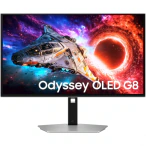 SAMSUNG Monitor LED Gaming SAMSUNG Odyssey G8 G80SH LS27HG800SUXEN, 27" UHD QD-OLED, 240 Hz, 0.03 ms, Silver/Black - IT-Fashion.ro