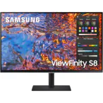 SAMSUNG Monitor LED SAMSUNG ViewFinity S8 LS32B800PXPXEN, 32", UHD, IPS, USB-C, HDR, 60Hz, 5 ms, Black - IT-Fashion.ro