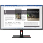 Lenovo Monitor LENOVO ThinkVision S27i-30, 27 inch IPS, Full HD, 4 ms, 300 cd/m², Storm Grey - IT-Fashion.ro