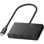 Anker Hub USB ANKER USB-C 4-in-1, 4x USB-C, Black - IT-Fashion.ro