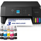 EPSON Multifunctional EPSON EcoTank L3360 C11CL63409, InkJet CISS, Color, Format A4, Wi-Fi, Negru - IT-Fashion.ro