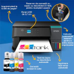 Multifunctionala Epson EcoTank L4360 C11CL41408, InkJet CISS, Color, A4, Duplex, Wi-Fi. Negru