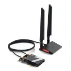 TP-LINK Placa de retea wireless TP-LINK Archer TBE550E, PCI Express x1, Black - IT-Fashion.ro