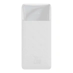Baseus Baterie externa BASEUS Bipow, 10000 mAh, 2x USB, 1x USB-C, 20W, White - IT-Fashion.ro