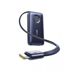 Baseus Baterie Externa BASEUS EnerCore CR11, 10000mAh, 45W, PD, 2 x USB-C, Black - IT-Fashion.ro
