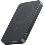 Anker Baterie Externa Wireless ANKER MagGo Slim, 10000mAh, 30W, PD + FQI, 1 x QI - 1 x USB-C, Black - IT-Fashion.ro