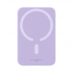 Baseus Baterie Externa Wireless BASEUS Mini Air, 6000mAh, 20W, PD + FQI, 1 x QI - 1 x USB-C, Purple - IT-Fashion.ro
