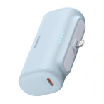 Baseus Powerbank Baseus P10068307313-00, 5000mAh USB-C + Lightning, Light Blue - IT-Fashion.ro