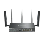 TP-LINK Router VPN Wireless TP-LINK ER706W-4G, AX3000, Multi-WAN, 4G+ Cat6, Omada Mesh, Wi-Fi 6, Black - IT-Fashion.ro