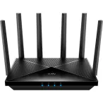 CUDY Router wireless CUDY WR11000, Wi-Fi 7, 802.11 a/b/g/n/ac/ax/be, 688 - 5765 Mbps, Negru - IT-Fashion.ro