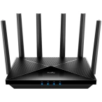 CUDY Router Wireless CUDY WR6500H, BE6500, Dual-Band,Wi-Fi 7, Quad-Core 2GHz CPU, 128MB/512MB Flash/RAM, 2.5G port, MLO, Cudy Mesh, Black - IT-Fashion.ro