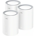CUDY Sistem Mesh CUDY M3000 (3‑Pack), Wi‑Fi 6 Dual-Band, White - IT-Fashion.ro