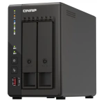 QNAP NAS QNAP, 2-Bay 2.5GbE, Intel Celeron J6412 Quad-Core, 8 GB RAM, 2×M.2 PCIe, Dual HDMI 4K, USB 3.2, Tower - IT-Fashion.ro